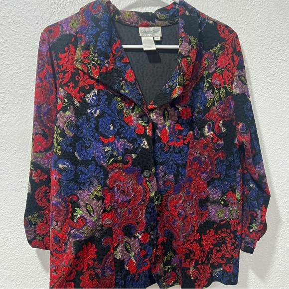 Floral Women's‎ Jacket - Multicolor - Picture 7 of 11